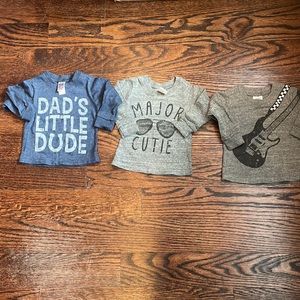 3 Baby 👦 Graphic Tees, 3-6mo.          (113)
